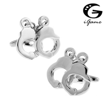 iGame Handcuff Cufflinks Novelty Design Brass Material Free Shipping 2024 - buy cheap