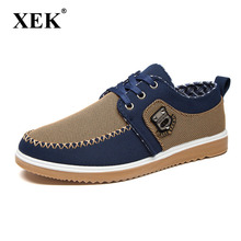 XEK-zapatos informales de primavera y otoño para hombre, zapatos ligeros respirables de alta calidad, mocasines planos, talla grande, ZLL332 2024 - compra barato