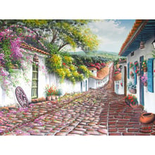 Pintura de diamante 5D, bordado de diamantes bonito de pueblo, bricolaje, punto de cruz, mosaico de costura, decoración, pinturas 2024 - compra barato