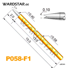 100pcs P058-F1 Dia 0.4mm Spring Test Probes Pogo Pin Length 15.0mm (Stroke Spring Froce:70g) 2024 - buy cheap