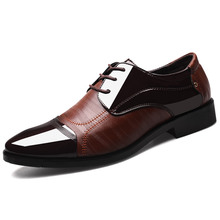 Роскошные брендовые Классические Мужские модельные туфли с острым носком; мужские кожаные черные свадебные туфли; оксфорды; официальная обувь; большие размеры 38-46 2024 - купить недорого