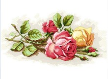 Paquete de bordado, kit de punto de cruz de la mejor calidad, rosa, flor Shy, Envío Gratis 2024 - compra barato