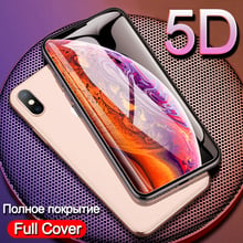 Vidrio templado de cubierta completa 5D para iPhone XS MAX Glass en iPhone XR película protectora de pantalla de teléfono para iPhone XS MAX Vidrio Templado 2024 - compra barato