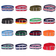 10pcs Wholesale Lot Stripe Retro 12 mm Strong Military Army nato fabric Nylon Watch Woven Strap Band Buckle belt 12mm watchbands 2024 - buy cheap