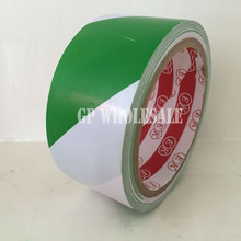 1x 4.5cm * 18M Floor Warning Adhesive Tape /Work Area Caution Tape / Ground Attention Tape Abrasion-Proof Green/White #61 2024 - buy cheap