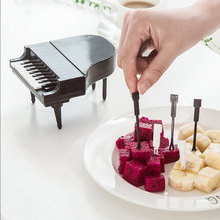 Piano Shape Piano Key Fruit Fork Household Fruit Fork Creative Children Fruit Tag Fork Plastic Insert 9 Forks 2024 - buy cheap