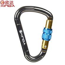 XINDA Original Outdoor Rock Climbing 25KN Safety Connector Lock Pear-Shape Screw Gates Buckle Lock Carabiner Survive XDQ9622 2024 - buy cheap