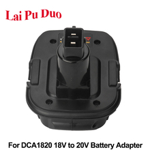For DCA1820 18V To 20V Battery Converter Adapter For Dewalt 18V Slide Batteries Cordless Power Tool 2024 - buy cheap