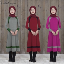 Новое мусульманское платье для девочек, длинные традиционные исламские халаты с поясом, приталенная Талия, абайя 2024 - купить недорого