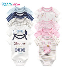 Newborn Baby Rompers Summer Unisex Infant Clothes 100% Soft Cotton Baby Girl Clothing Cartoon Playsuits Striped for Baby Boys 2024 - buy cheap