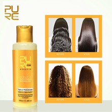 PURC 8% Banana flavor Brazilian Keratin Treatment Straightening Hair Repair Damaged Frizzy Hair Make Hair Smooth and Shiny 100ml 2024 - buy cheap