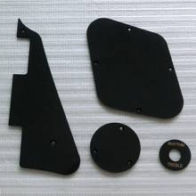 Sell Free Shipping set of black 1ply lp guitar back cover plate switch disk and lp guitar pickguard 2024 - buy cheap