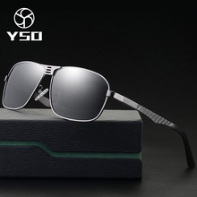 YSO-gafas de sol clásicas polarizadas para hombre, lentes TAC con montura de aluminio, UV400, accesorios cuadrados, 3001 2024 - compra barato