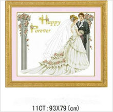 Paquete de bordado gratis, Kits de punto de cruz para boda, 11CT, 93X79cm 2024 - compra barato