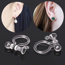 Invisible Resin Earring Clips For Non Pierced Ears With Holes DIY Jewelry 50PCS 2024 - buy cheap