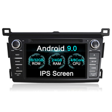IPS 2 din Android 9,0 Автомобильный мультимедийный dvd плеер GPS навигация для Toyota RAV4 RAV 4 2013-2018 Радио Стерео fm рулевое колесо BT 2024 - купить недорого