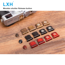 LXH, мягкая кнопка спуска затвора камеры с деревянной поверхностью, крышка горячего башмака для Fujifilm Fuji XT20 X100F X-T2 X100T X-PRO2 X-T10 2024 - купить недорого