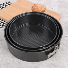 Kitchen Bakeware Cookie Tools Diy Baking Black Carbon Steel Non sticking Birthday Cheese Demoulding Cake Mold Mould 2024 - buy cheap