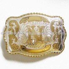 Wholesale Retail Initial Letter N Western Cowboy Double Color Belt Buckle Factory Direct Fast Delivery Free Shipping 2024 - buy cheap