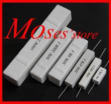 5w 0.1 0.22 0.33 0.47 0.5 0.68 1 1.2 1.5 1.8 2 2.2 2.4 2.7 3 3.3 ohm Original Ceramic Cement Power Horizontal Resistors 5% 50pcs 2024 - buy cheap