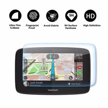 Ruiya protetor de tela para tomtom go 520 5200 circular 5 polegada gps navegação tela exibição, 9 h vidro temperado película protetora 2024 - compre barato