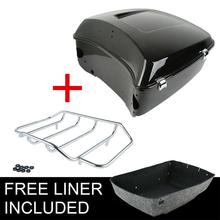 Motorcycle Painted King Pack Trunk Top Rack For Harley Tour Pak Touring Road King Road Glide Street Glide 2014-2019 2024 - buy cheap