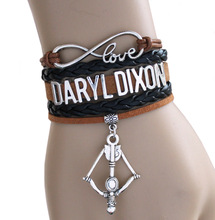 NEW ARRIVED Infinity Bracelet Love DARYL DIXON Crossbow Bracelet Walking Dead Bracelet High Quality Custom Drop Shipping 2024 - buy cheap