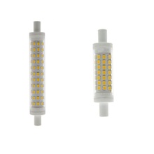 Luz LED R7S de 78mm, 5w, 118mm, 10W, cuerpo de cerámica, lámpara R7S, 15mm de diámetro, J78, J118, R7S, lámpara halógena perfecta como recambio 2024 - compra barato