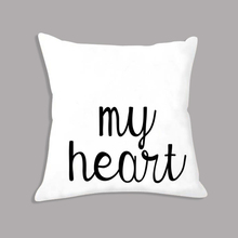 Be Still My Heart Quote Decorative Cushion Sofa Home Decor Minimalist Black White Throw Pillow 45x45cm Seat Cushion 2024 - buy cheap