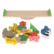 Wooden Animals Balancing Balance Blocks Stacking Building Game Education Toys for Kids Adults Children Baby 2024 - buy cheap