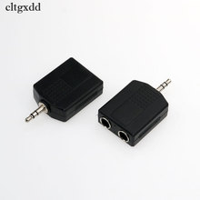 cltgxdd 3.5mm 3 Pole Stereo Male Plug to 2 6.35mm Female jack Audio Plugs Socket Converter Adapter Connector For Microphone 2024 - buy cheap