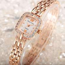 Relógio feminino fino de quartzo, relógio de aço inoxidável com pino e coroa real para mulheres 2024 - compre barato