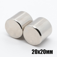 5pcs 20x20 mm Big Super Strong Round Disc Cylinder Magnet Rare Earth Neodymium Neodymium Magnet Permanent Magnet 20mmx20mm 2024 - buy cheap