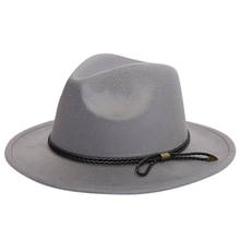 Vintage Hats For Women Crushable Wool Felt Outback Hat Panama Hat Wide Brim with Belt Chapeau Femme Mariage #BL5 2024 - buy cheap