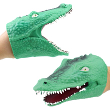 Hand Puppet Animal Head Hand Puppets Kids Toys Gift Soft Vinyl Figure Vividly TPR Crocodile 2024 - buy cheap