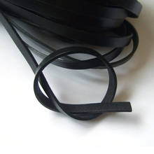 5 Meters 5x2mm High Quality Black 5mm Flat Leather Cord String Lace Thong for Bracelet Jewelry Making Findings 2024 - buy cheap