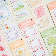 Cute Strawberry Paper Memo Pad Diary DIY Planner Message Sticky Notes School Stationery Notepad Office Supplies 2022 - buy cheap
