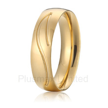 high quality China Supplier forever love titanium fashion jewelry gold color wedding rings for men 2024 - buy cheap