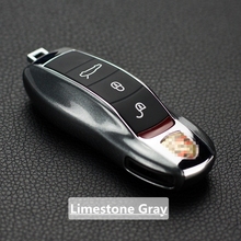 Gray FOB Remote Key Case Key Cover Modified Key Shell Replacement refit Porsche Cayenne Macan 911 boxster cayman for Panamera 2024 - buy cheap