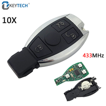 OkeyTech 10PCS For Mercedes Benz Key 433MHz Remote Control Car Smart Key Fob Replacement For Mercedes Benz Year 2000+ NEC&BGA 2024 - buy cheap