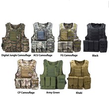 Tactical Vest Amphibious Battle Military Molle Waistcoat Combat Assault Plate Carrier Vest Hunting Protection Camouflage Vest 2024 - buy cheap