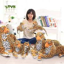 1pc Funny Simulation Leopard Plush Toys Soft Cartoon Animal Leopard Stuffed Doll Home Sofa Decoration Dolls Kids Boys Best Gifts 2024 - buy cheap