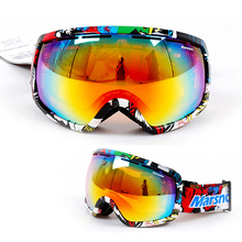 Alta qualidade 2021 venda quente óculos de esqui lente dupla anti nevoeiro grande profissional esférico multicolorido unisex óculos de esqui snowgoggles 2024 - compre barato