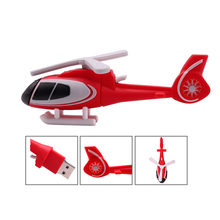 Flash drive 64gb cartoon Helicopter pen drive 128gb memory stick pendrive 4gb 8gb 16gb 32gb creative gift usb flash cle usb2.0 2024 - buy cheap