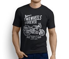 Verão nova camisa de algodão dos homens japão motocicleta rd500 ypvs lc inspirado fã da motocicleta arte unisex presente o-pescoço hipster tshirts 2024 - compre barato