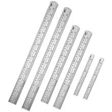 Stainless Steel Ruler Straight Edge Metal Ruler Set For Engineering Office And School 16 inch(40 cm) + 12 inch(30cm) + 6 inch 2024 - buy cheap