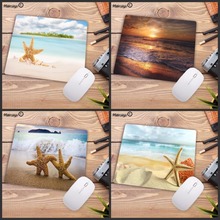 Mairuige alta qualidade praia starfish grande mouse pad computador computador tamanho da esteira para 18x22cm 20x25cm 29x25cm velocidade do jogo mousepads 2024 - compre barato