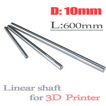 3D Printer rod 10mm Linear shaft round rod L600mm for CNC parts XYZ WCS10 L600mm 1pcs 2024 - buy cheap