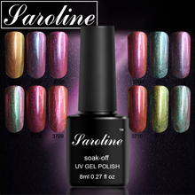 Saroline 12 cores camaleão uv gel polonês 8ml semi permanente embeber fora uv led unha polonês shimmer fingernail gel lak arte 2024 - compre barato