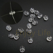 1000* 4*4.5mm/4.7*6mm/5*8mm Fishing Plastic Transparent Clear  Beads Double Pearl Drill Beads Cross Beads 2024 - buy cheap